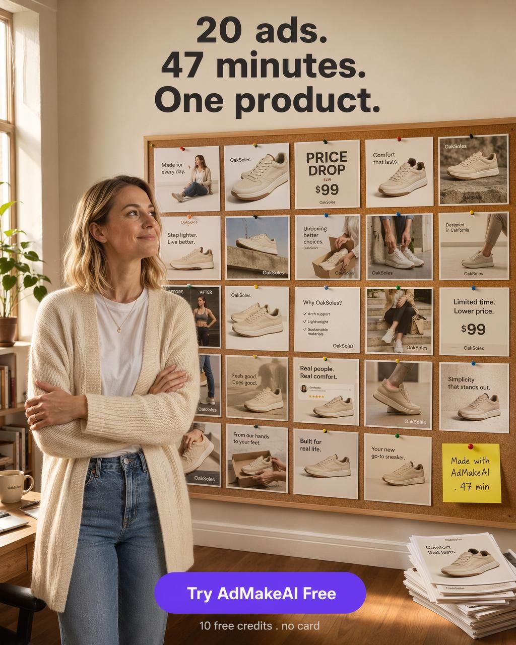 AdMakeAI ad angle: Volume flex