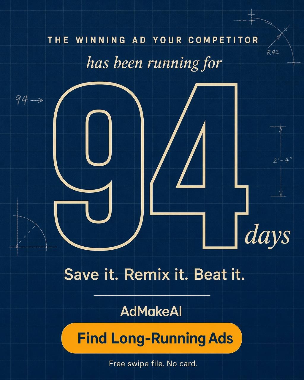 AdMakeAI ad angle: Cost math