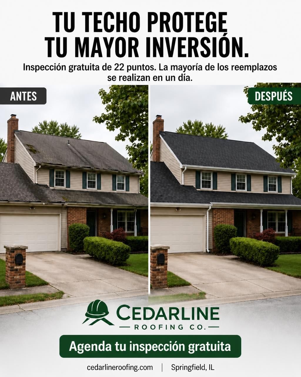 The same ad with every line of text translated into Spanish