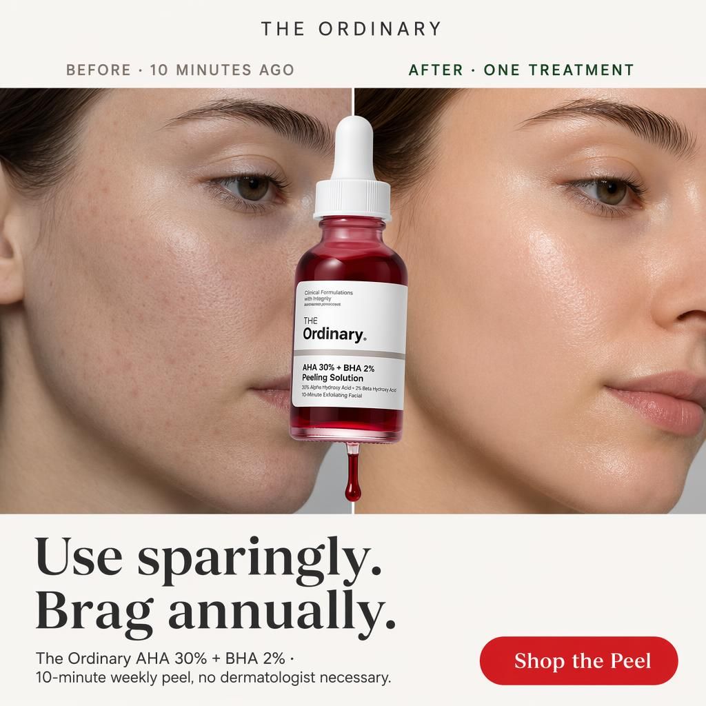 The Ordinary AHA 30% + BHA 2% Peeling Solution after