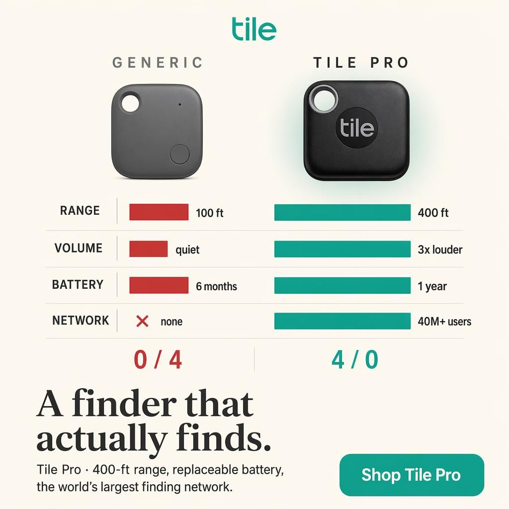 Tile Pro Tracker after