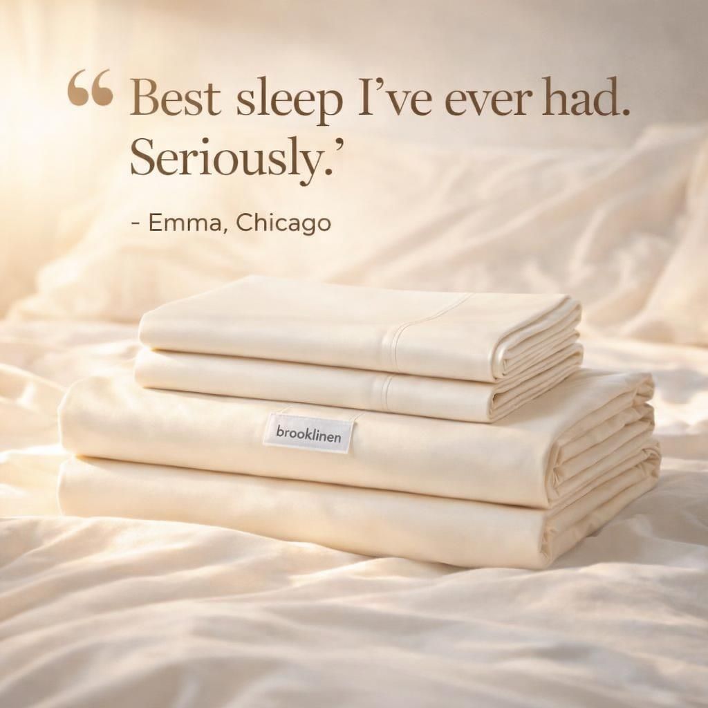 Brooklinen Luxe Sheet Set after