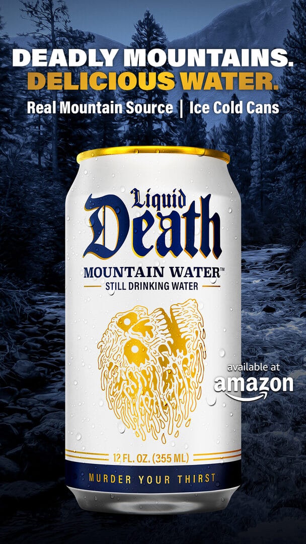 Liquid Death ad creative