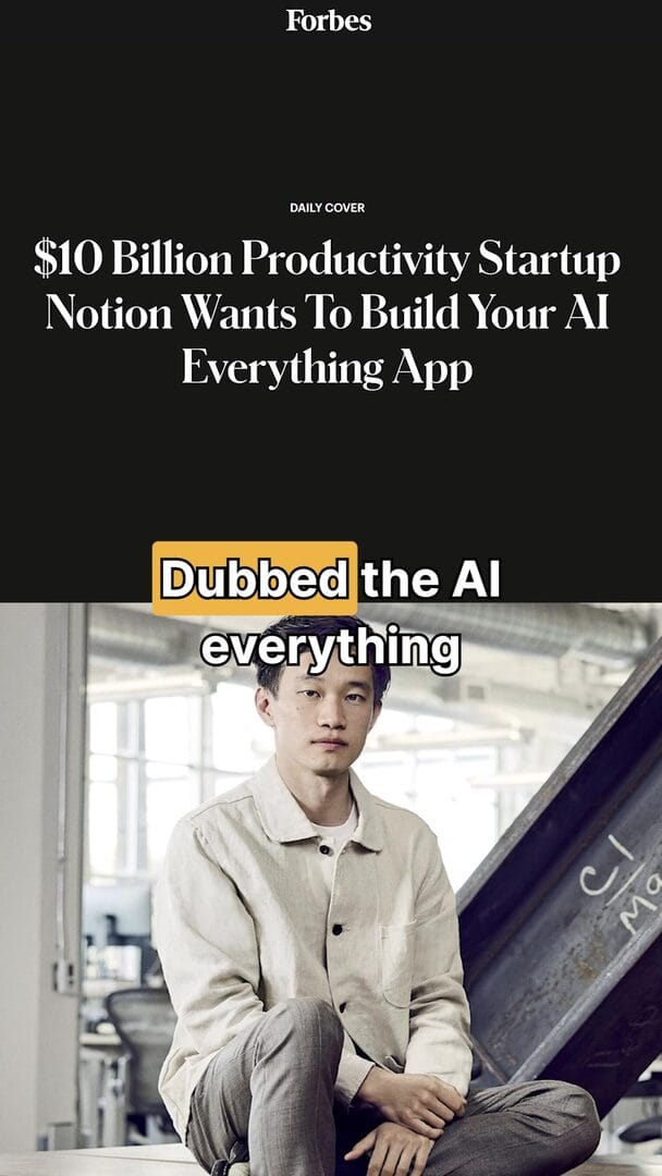 $10 Billion Productivity Startup Wants To Build Your AI Everything App