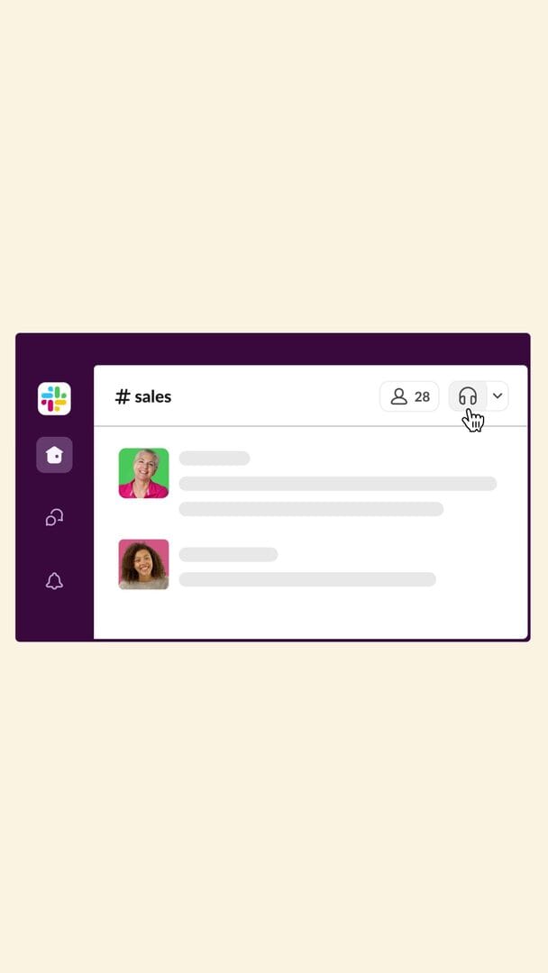 Slack - Product UI mockups